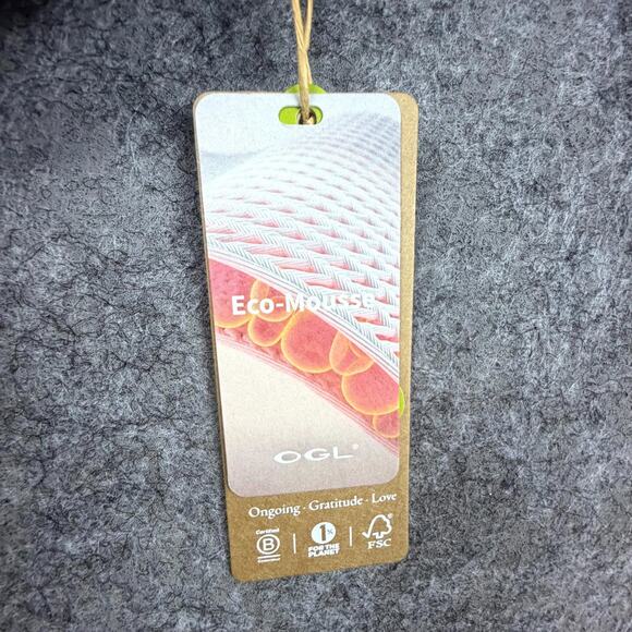 OGL Move Eco Mousse Tucks Brami Top Womens Medium Navy Blue Ruched Built in Bra - Picture 5 of 8